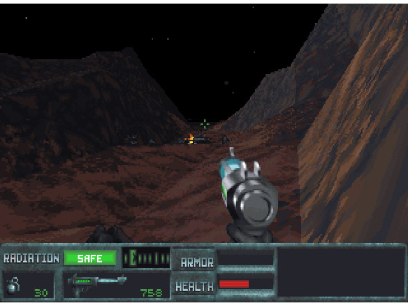 Zuerst durch einen Canyon