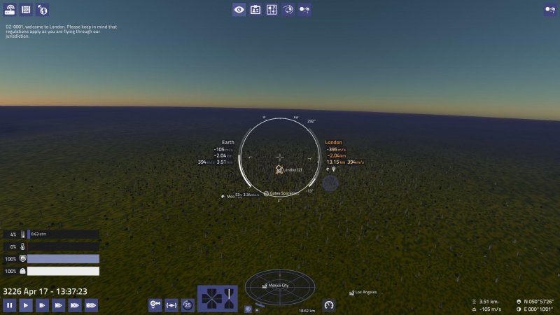 Anflug auf London